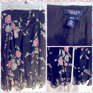 CHAPS FLORAL PATTERN SKIRT
